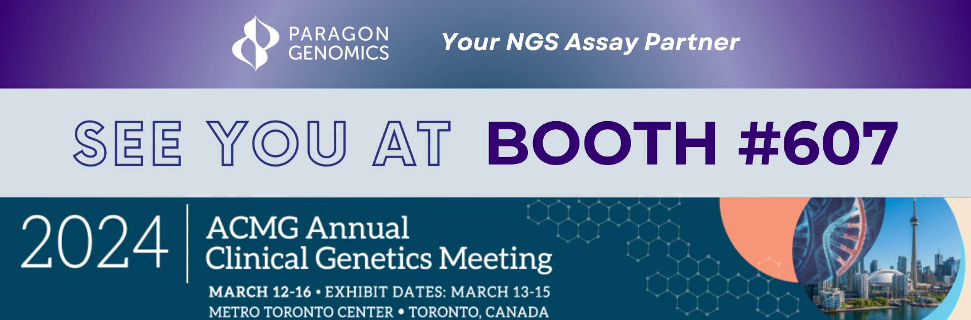 Event 2025 ACMG Annual Clinical Meeting Paragon Genomics